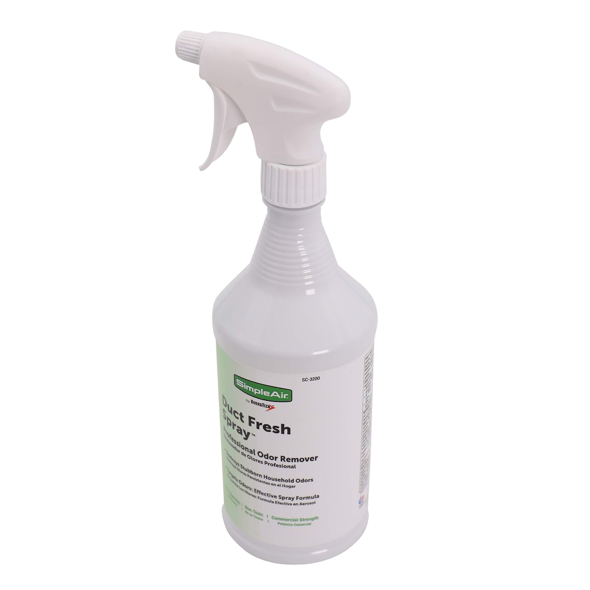 SimpleAir SC-3200 Duct Fresh Spray Air Freshener, Deodorizer, Professional HVAC Odor Remover for House, Automotive, 32 fl oz, Clear