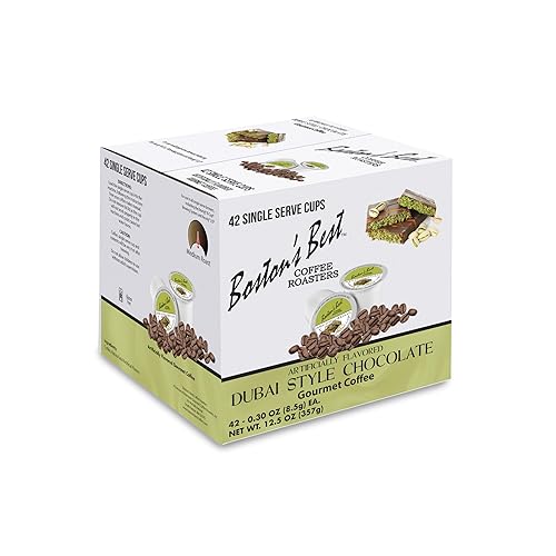 Boston’s Best - Dubai Style Chocolate Flavored Delicious Gourmet Coffee Compatible with Keurig Coffee Maker - 42 Count (Pack of 1)
