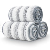 BOSHENG Flat Mop Pads, Mop Replacement Pads, Stronger Absorbent Microfiber Mop Pads, Machine Washable Pads, Refill 3 Packs