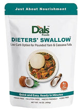 Dals Foods Healthy Nutritious Fufu, Dieters' Swallow | 100% Natural Flour, Low-Carb, Plant-Based Fiber & Protein Blend, Gluten Free Baking & Cooking