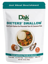Dals Foods Healthy Nutritious Fufu, Dieters' Swallow | 100% Natural Flour, Low-Carb, Plant-Based Fiber & Protein Blend, Gluten Free Baking & Cooking