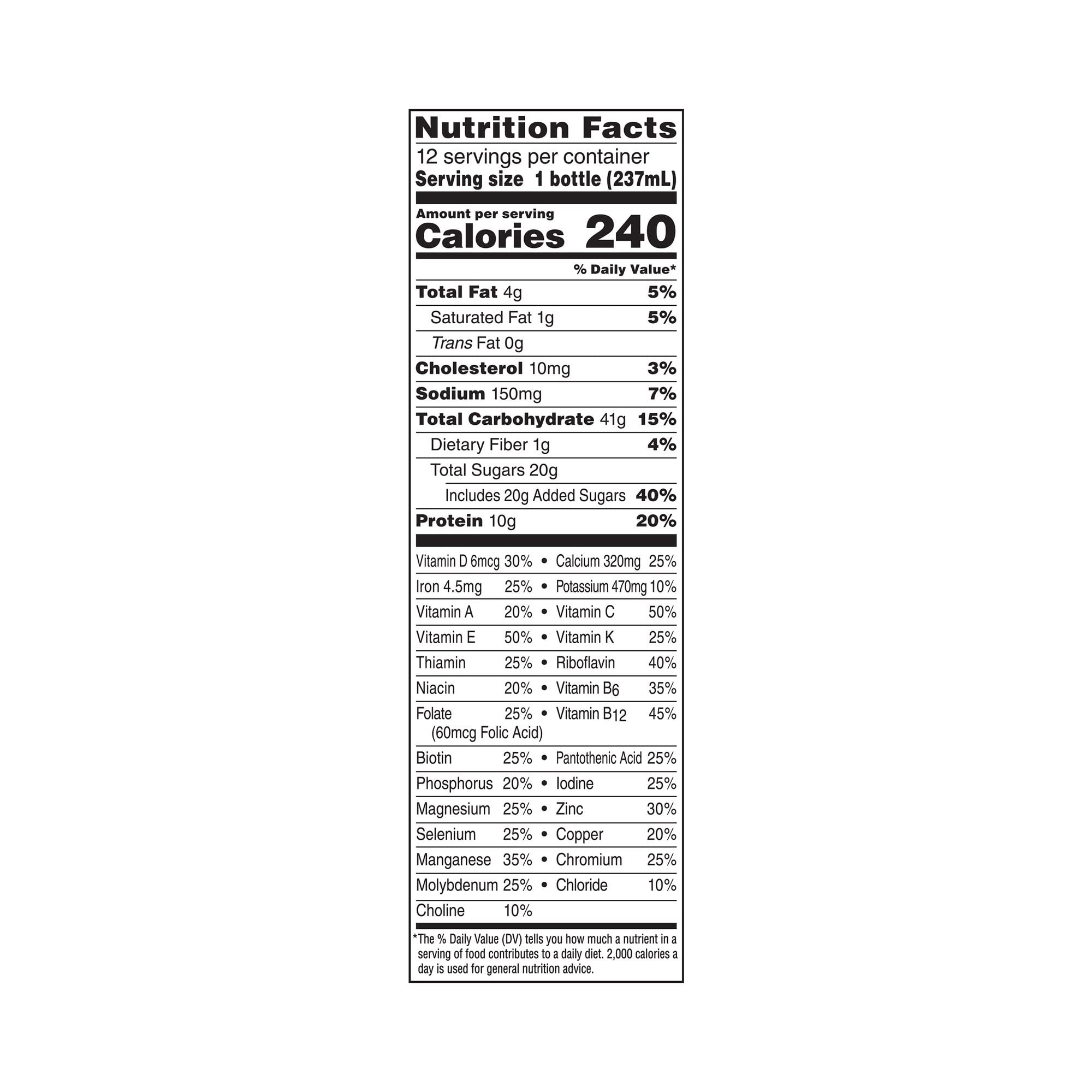 BOOST Original Complete Nutritional Drink, Very Vanilla, 8 Ounce Bottle (Pack of 12)
