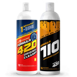 Formula 420 / Formula 710 Variety Pack : 1 Original Glass Metal Ceramic Cleaner 12 Oz. & 1 Formula 710 Advanced Cleaner 16oz (2 Bottles Total)