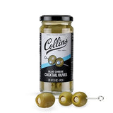 Collins Gourmet Blue Cheese Olives, Premium Stuffed-Cheese Garnish for Cocktails, Martinis, Bloody Marys, Snack Trays, Charcuterie, and Salads