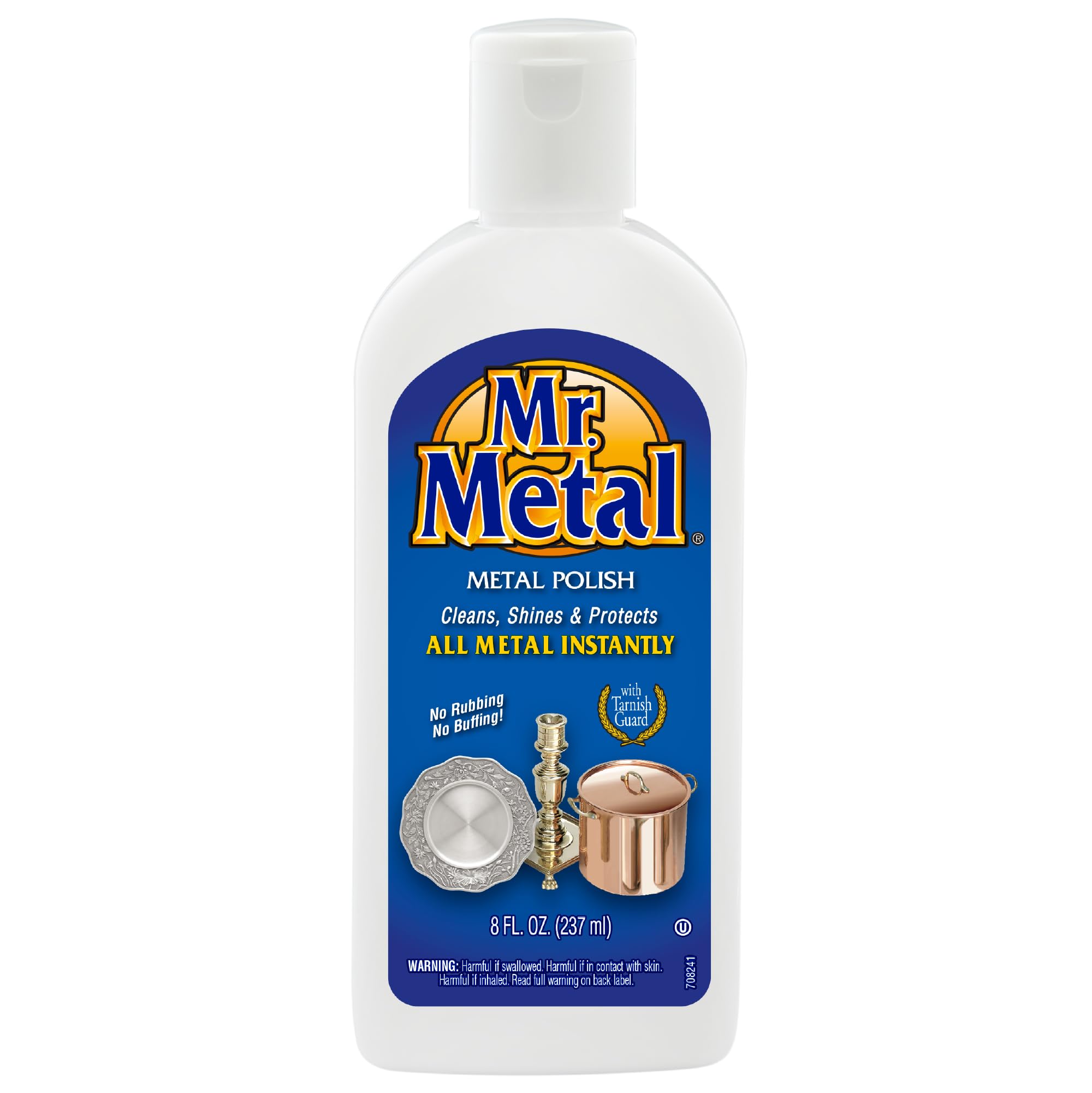 Mr. Metal Metal Polish Liquid All Metal Multipurpose Cleaner, Non-Abrasive, Instant Sterling Silver Cleaner, Brass and Stainless Steel Cleaner, Grime