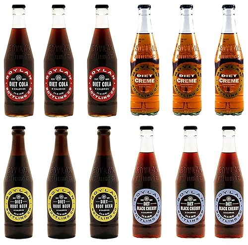 Boylan - Diet Soda Variety Pack - 12 oz (12 Glass Bottles)