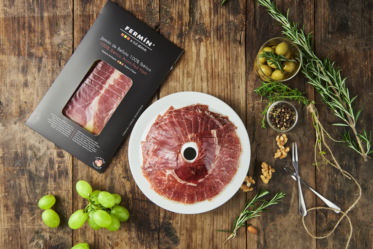 100% Acorn-Fed Ham Sliced 2 oz (4 Pack) | Jamon de Bellota 100% Iberico Loncheado 2 oz (4 Pack)