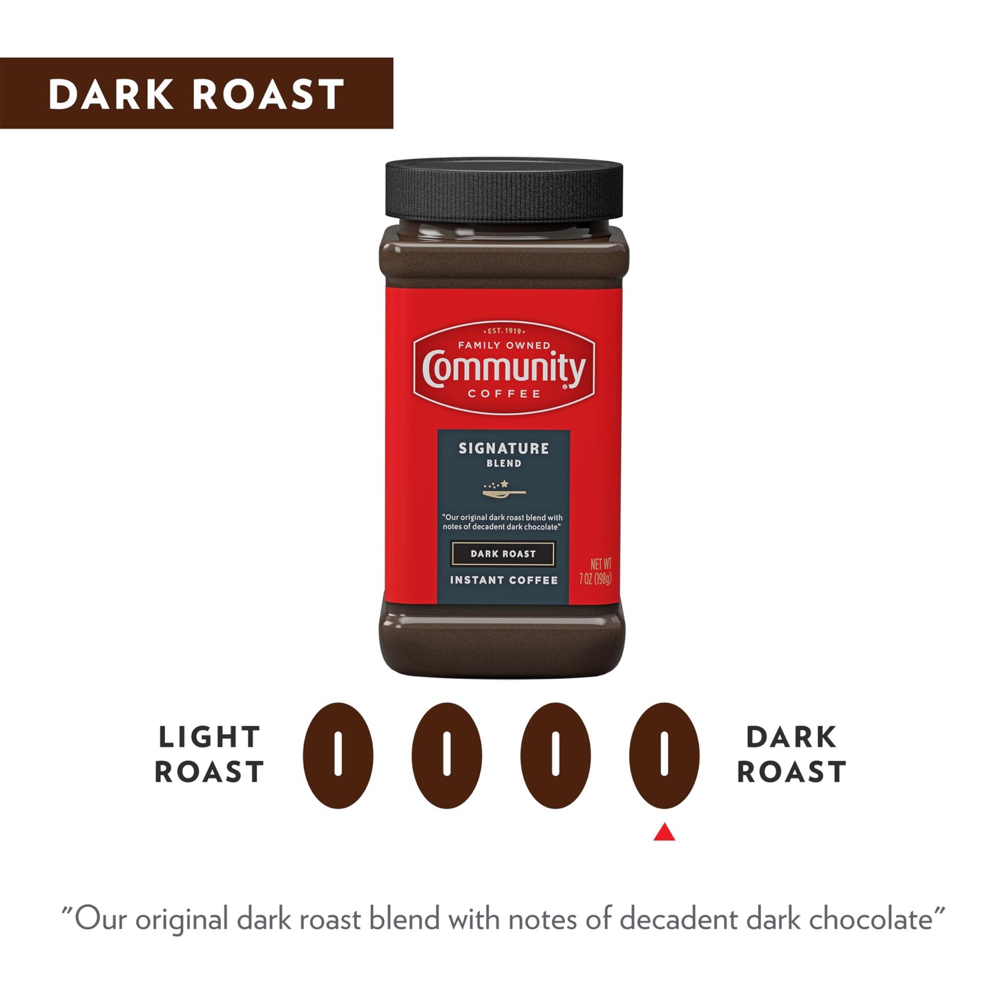 Community: Instant Dark Roast Coffee, 7 Oz
