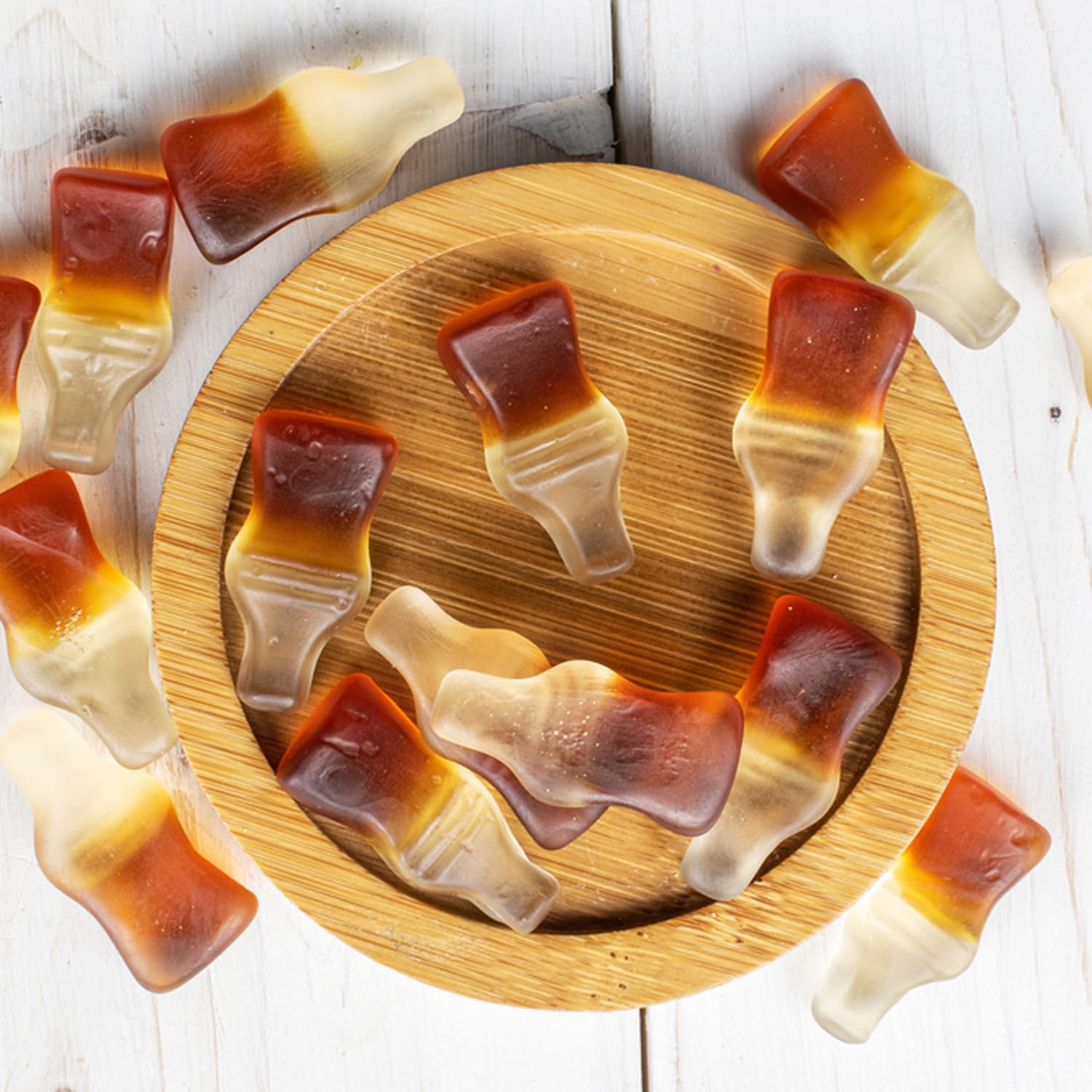 Happy Cola Gummy Candy 2 Pound Bag - Bulk Chewy Cola-Flavored Gummy Bottles Candies for Parties, Candy Buffets, Snacks, and Treats