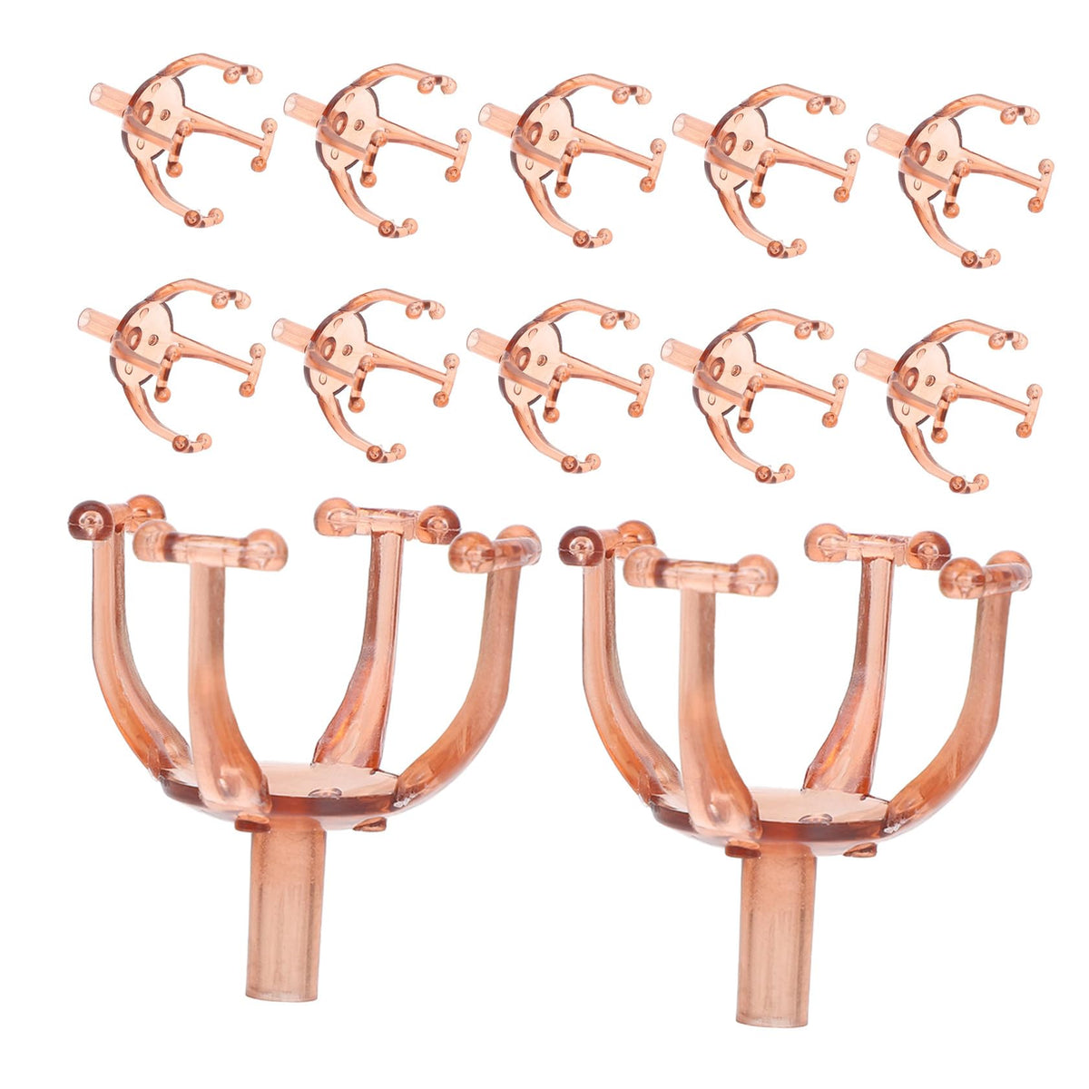 TOPPERFUN 50pcs Chocolate Holder for Bouquet Plastic Candy Packaging Case for Valentine Day Birthday Wedding Decorations Chocolate Wrappers Support