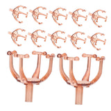 TOPPERFUN 50pcs Chocolate Holder for Bouquet Plastic Candy Packaging Case for Valentine Day Birthday Wedding Decorations Chocolate Wrappers Support