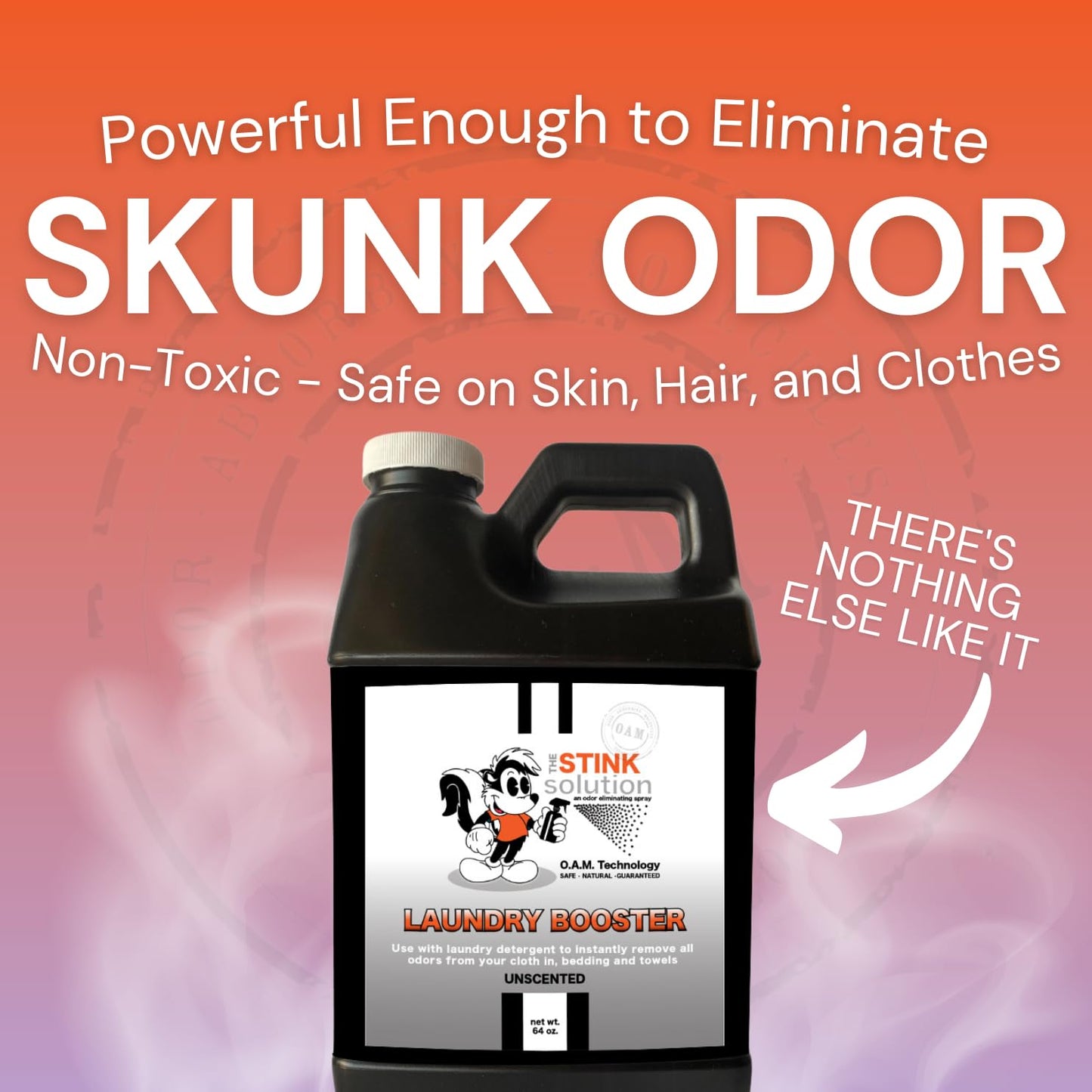 The Stink Solution Laundry Booster Deodorizer For Strong Odor to Get The Sweat Smell Out of Clothes, Bedding, Towels, and All Fabrics - Bamboo Teak