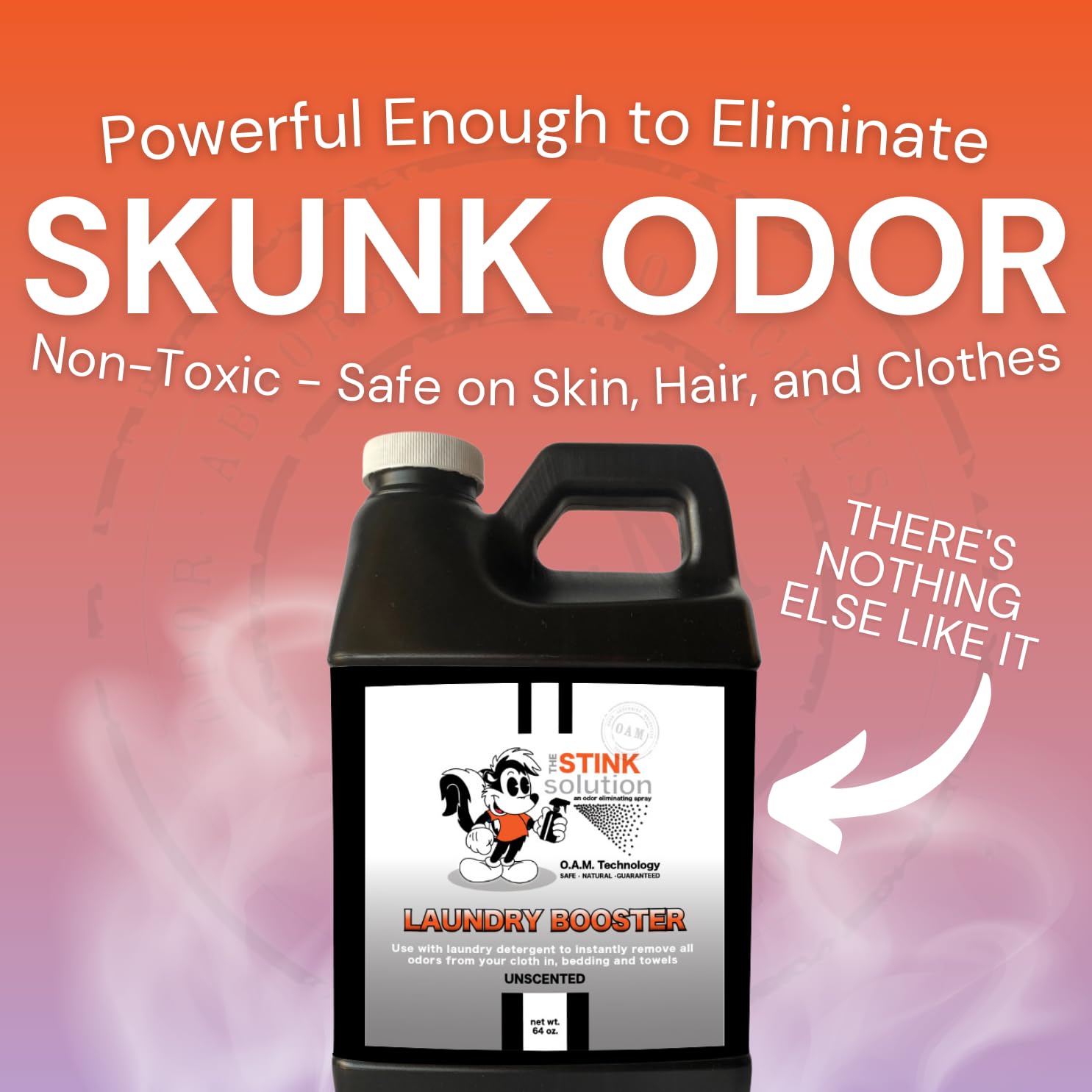 The Stink Solution Laundry Booster Deodorizer For Strong Odor to Get The Sweat Smell Out of Clothes, Bedding, Towels, and All Fabrics - Bamboo Teak