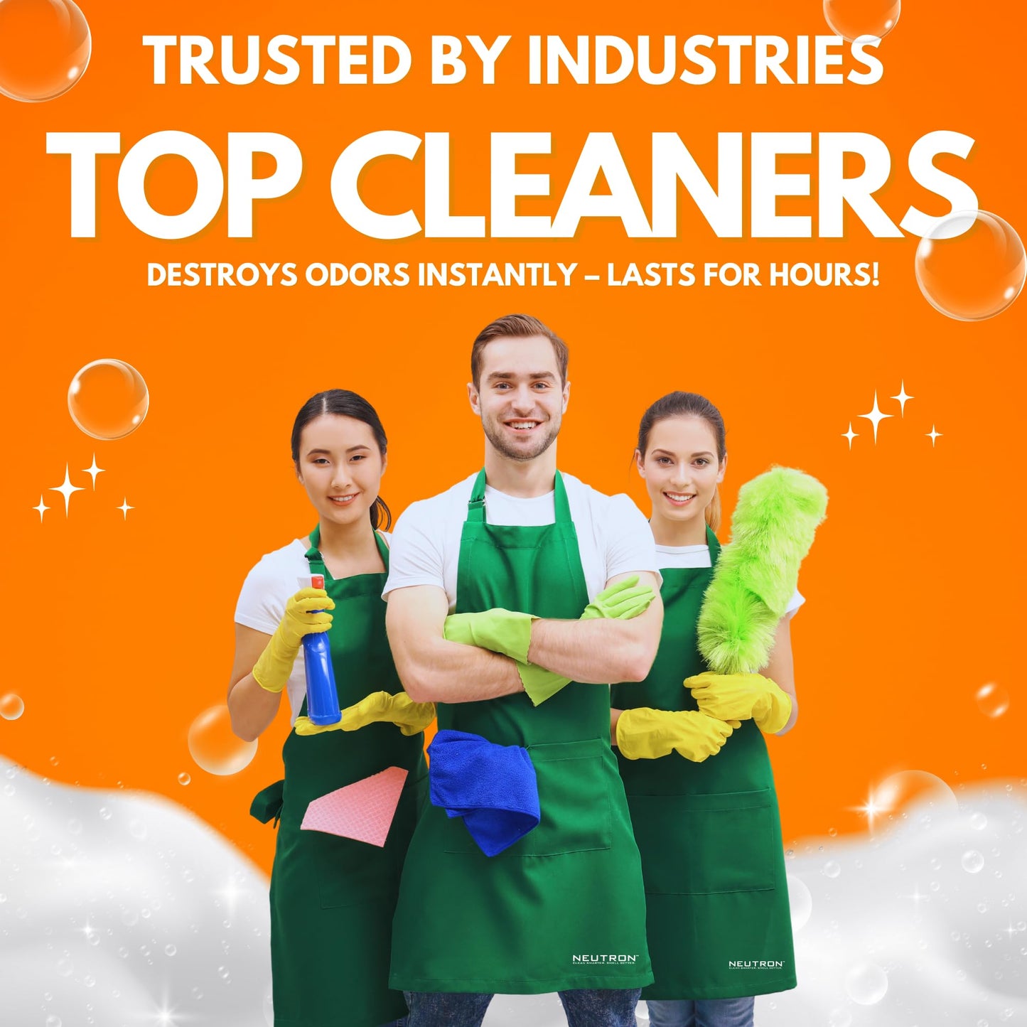 Neutron Industries NI-712 Fresh Orange Odor Eliminator Spray (1 bottle) - Powerful, Long-Lasting Odor Neutralizer - Instant Air Freshener for Home