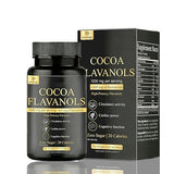 High Flavanol Cocoa Powder, 1200mg Flavanols per Serving, Natural Unsweetened Dutch Cocoa for Baking, Cooking & Beverages, Rich Dark Chocolate Flavor (01)