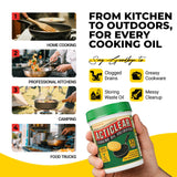 ACTICLEAR Cooking Oil Solidifier - 11oz (32 Cups) Algae-Based Grease Hardener for Easy Disposal, Turns Used Cooking Oils to Solid Waste, Kitchen Fry