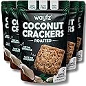 Roasted Coconut Crackers - Vegan Snack & Gluten Free Cracker Made with 100% Real Coconut - Organic, Dairy Free, Non-GMO, Lightly Sweet & Crunchy - 2
