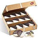 Black and White Cookies, New York Style | Gourmet Cookies Gift Box | 12 Individually Wrapped | Kosher, Nut Free & Dairy Free | Stern’s Bakery