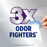 OxiClean Triple Action Odor Blasters Odor and Stain Remover Powder, Use with Detergent, Eliminates Tough Odors and Removes Stains, Color Safe
