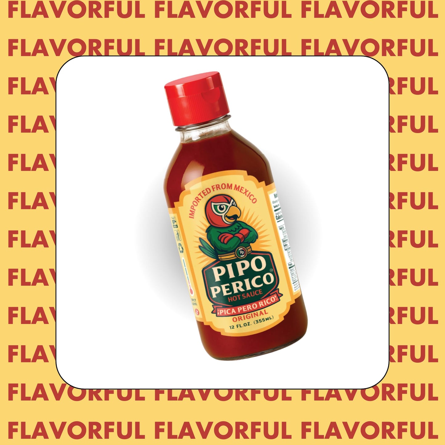 Pipo Perico Mexican Hot Sauce, Original Guajillo & Arbol