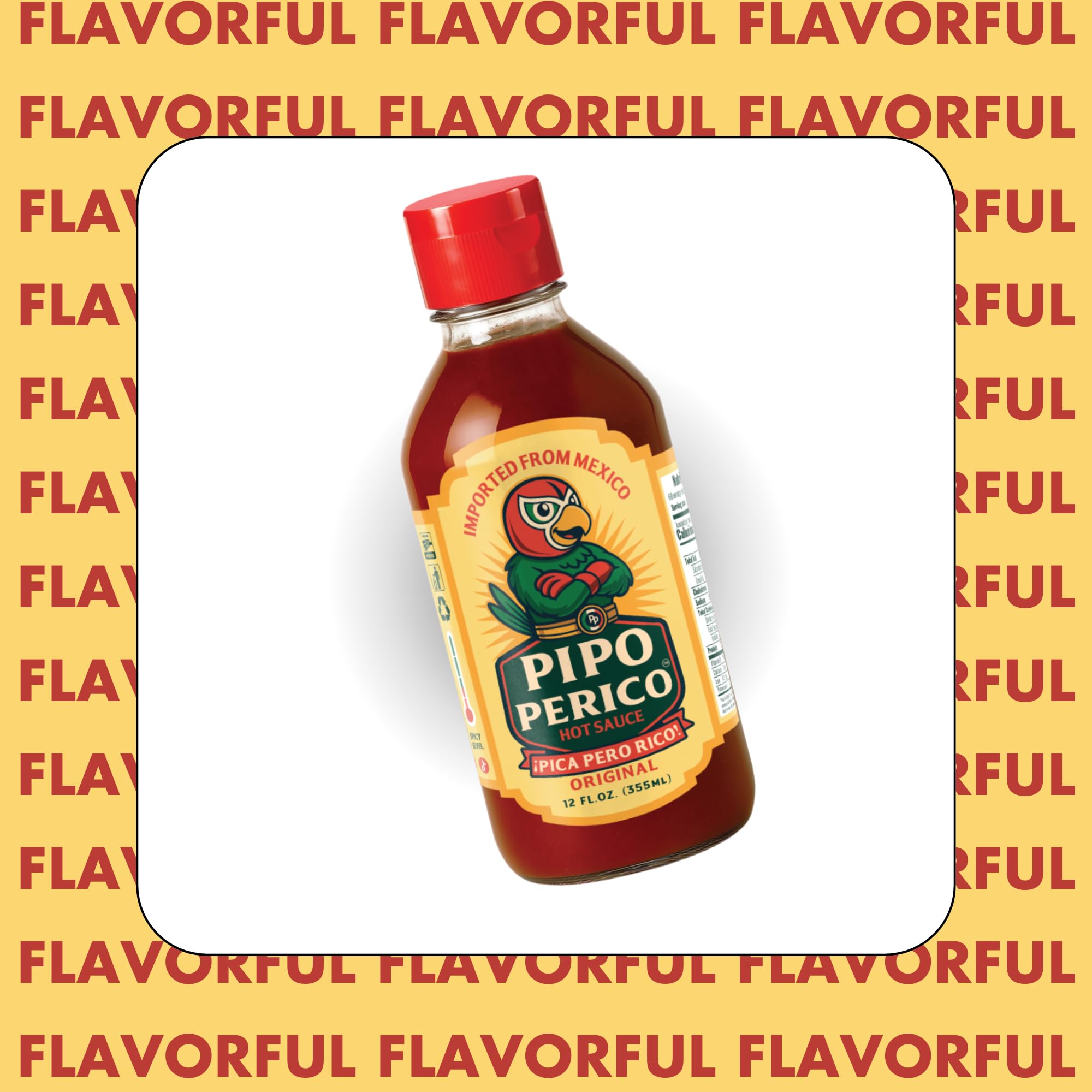 Pipo Perico Mexican Hot Sauce, Original Guajillo & Arbol