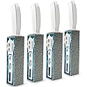 Pumice Stone for Toilet Cleaning with Handle Toilet Stone, Removing Hard Water Rings for Toilet Bowl Pool Bathtub, 4 Pack
