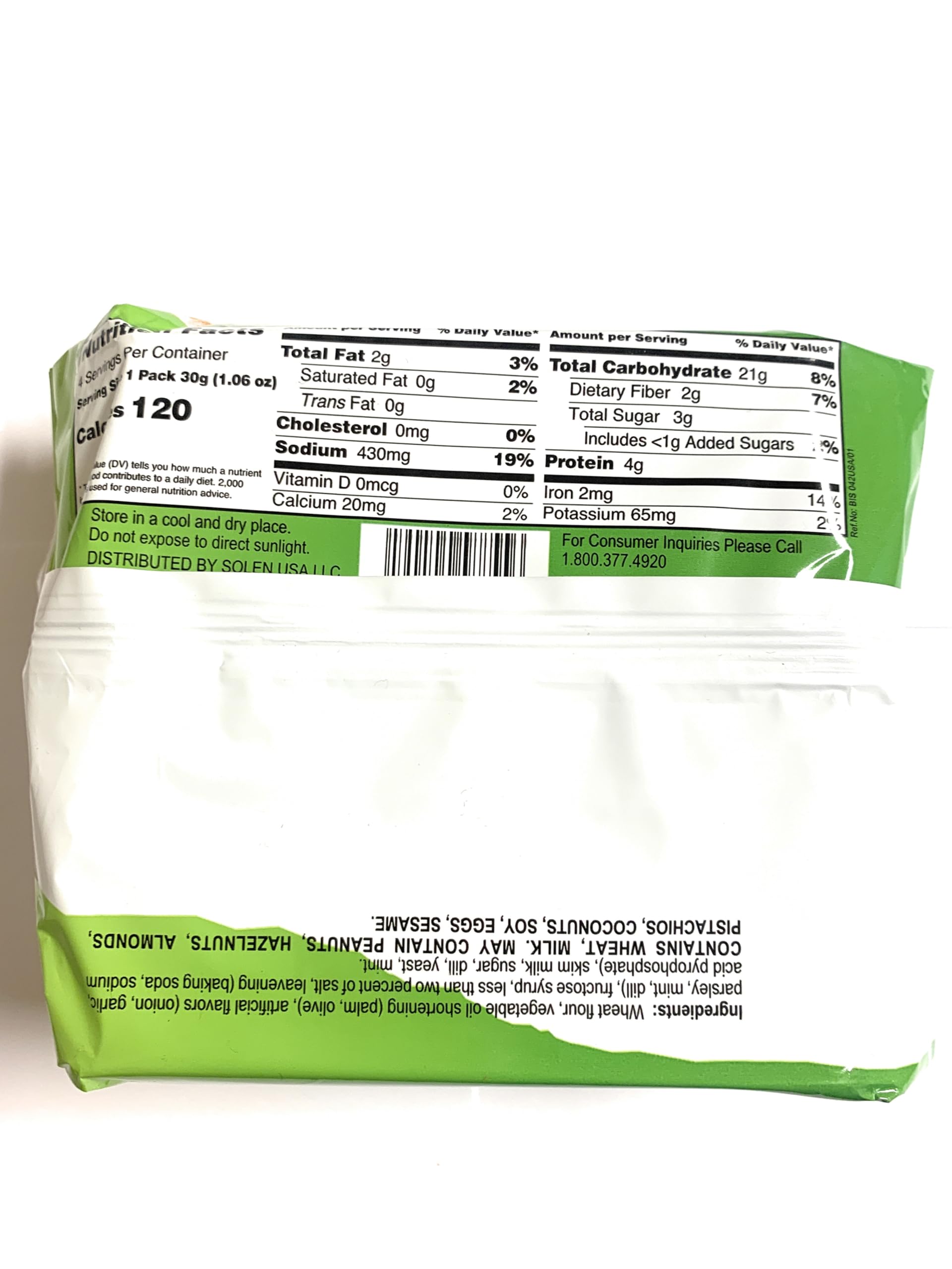 Greta Garden Vegetables Crackers, 4.23 oz, New 2 Pack