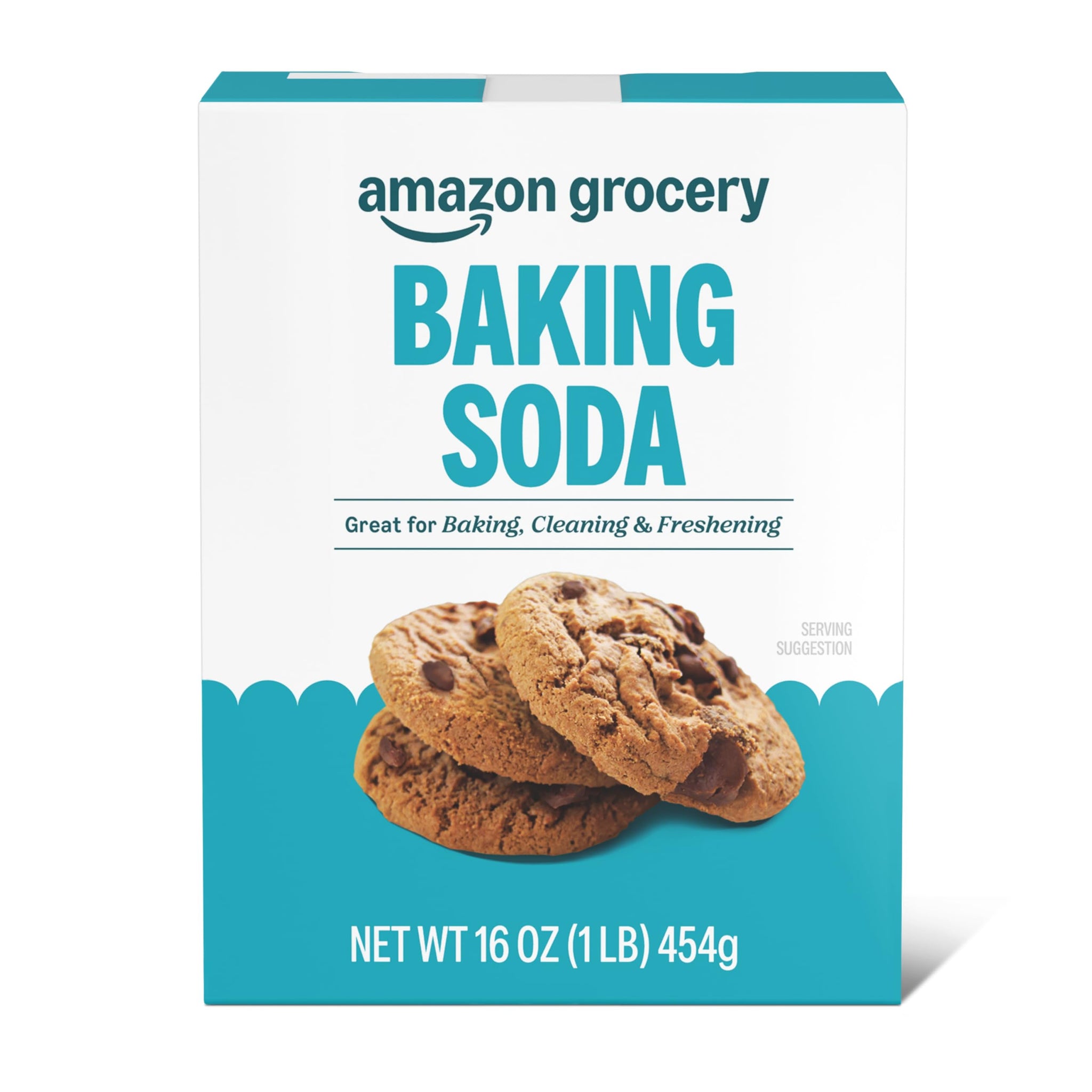 Amazon Grocery, Baking Soda for Baking and Freshening, 16 Oz
