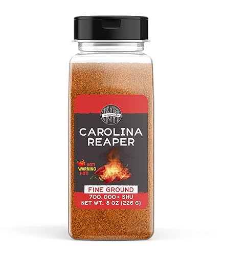 Birch & Meadow Carolina Reaper Chile Powder, 8 oz, Extremely Hot, Over 700,000 SHU