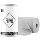 Fantasticlean Microfiber Cleaning Cloth Roll -75 Pack, Tear Away Microfiber Towels, 12" x 12", Reusable, Washable, Scratch Free, Ultra Absorbent