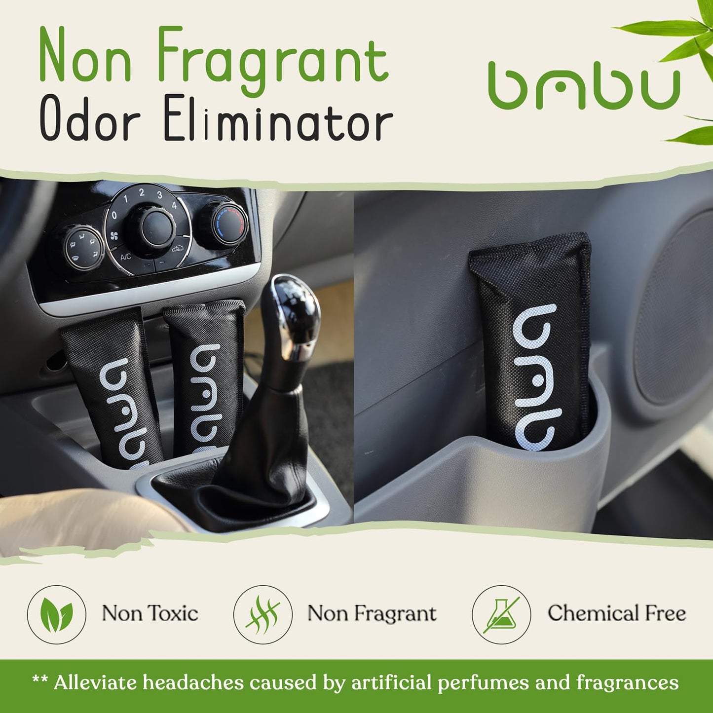 bmbu Charcoal Shoe Deodorizers - Activated Natural Bamboo Air Purifying Bag Insert for Sneakers Oder Eliminator Mini Bags -Absorber/Freshener for Gym