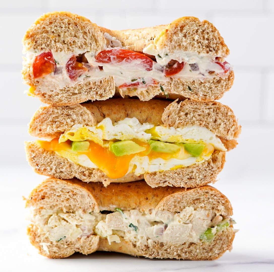 ROYO Classic Bagels, 70-80 Calories, 5-6G Net Carbs,10G Protein (Cinnamon Raisin)