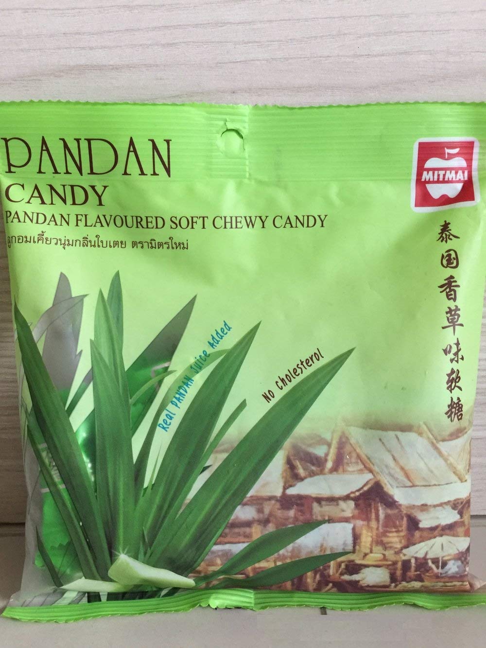 PANDAN FLAVOURED Soft Chewy Candy ( MitMai Brand ), 110g