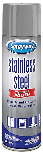 Sprayway Water-Based Stainless Steel Cleaner, 15 Fl Oz (Pack of 1)