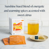 Rishi Tea Turmeric Ginger Herbal Tea - Organic Sachet Bags, Caffeine Free Blend with Spicy Ginger & Citrus, Hot or Iced - 15 Count (Pack of 1)