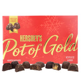 HERSHEY'S Christmas Pot of Gold Assorted Milk and Dark Chocolate Truffles Box, Candy Gift Set, 24 Total Pieces, 8.57 Ounces