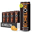 Echelon Performance Energy Drink Orange Cream - Zero Sugar, 200mg Natural Caffeine, Muscular Endurance, Nootropic Focus, Prebiotic Fiber, B Vitamins