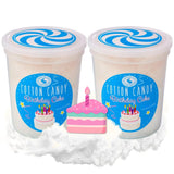 CHOCOLATE STORYBOOK Gourmet Flavored Cotton Candy - Unique Idea for Holidays, Birthdays, Gag Gifts, Party Favors (Birthday Cake, 1.75 oz Each, 2-Pack)