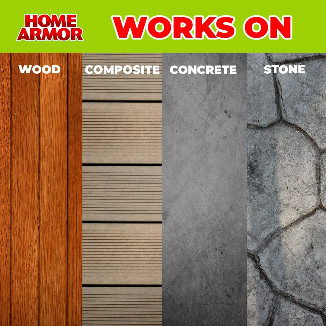 Home Armor Deck & Patio Wash, 1 Gal., Lifts Stains from Dirt and Grime to Keep Decks and Patios Looking Great Over Their Lifespan, Used on Wood