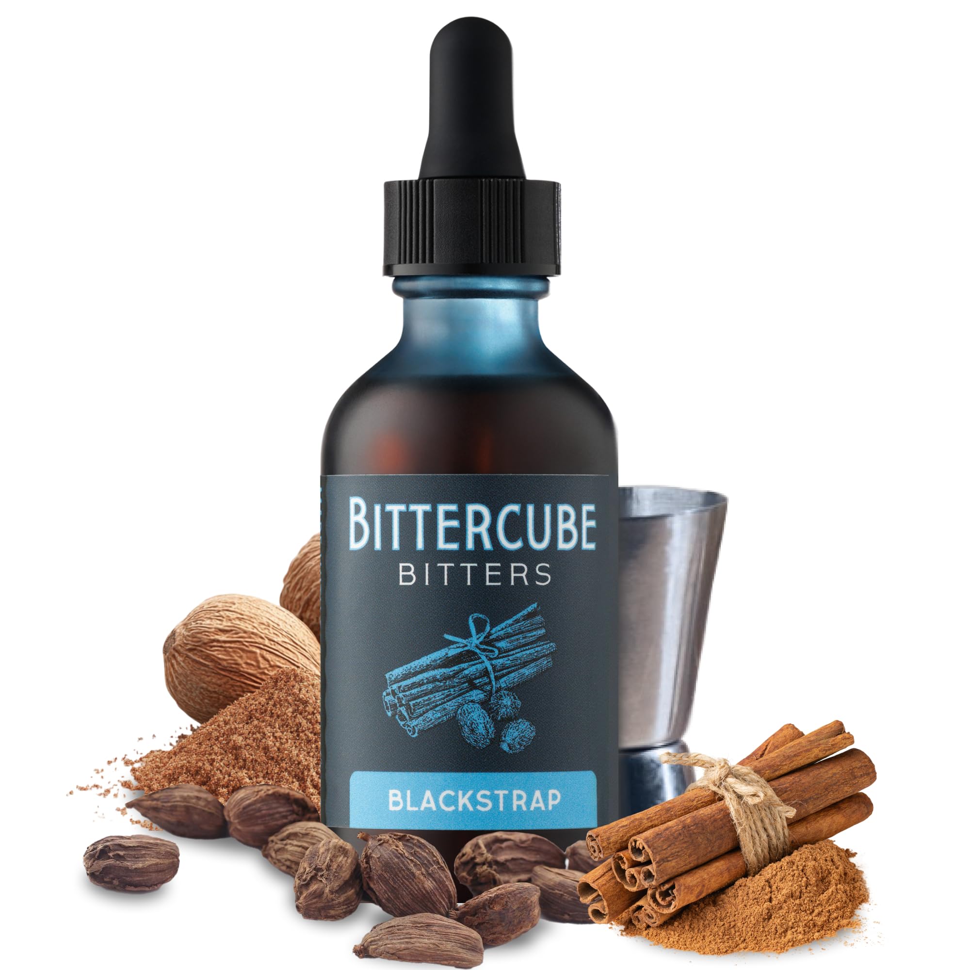Bittercube Blackstrap Bitters - Rich Dark Premium Craft Cocktail Mixer 2 fl oz