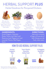 Pampered Chicken Mama Herbal Support Plus Poultry Treat for Overall Health | Mix with Layer Feed, Chick Starter, Chicken Scratch (1.25 Pound)