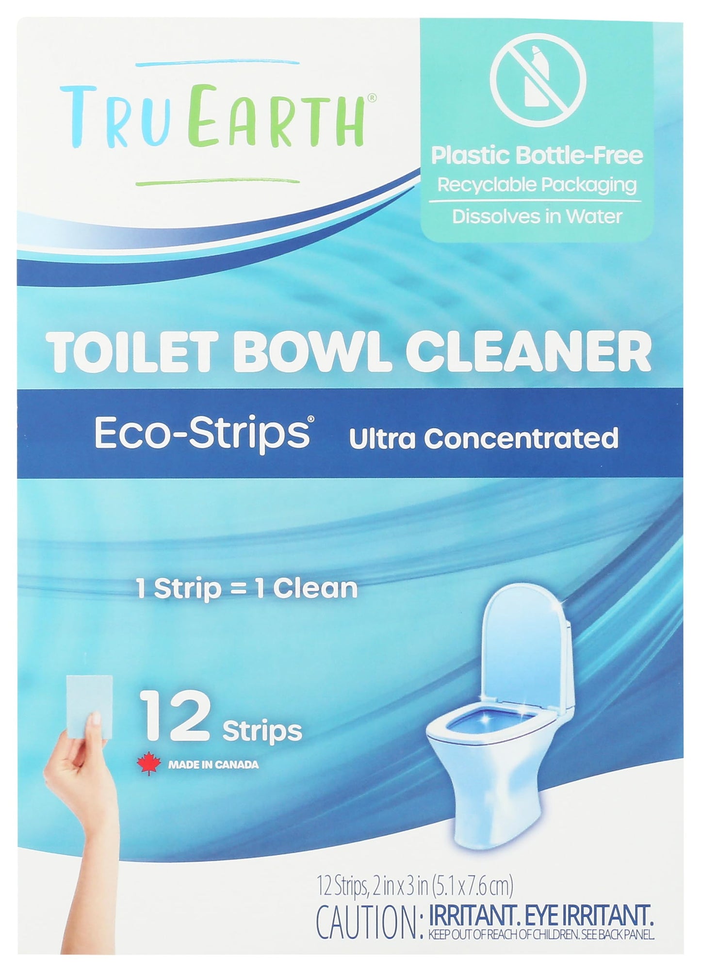 T.ru Earth Toilet Cleaner Strips 12 Ct (Pack of 12)