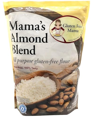 2 Set - Gluten Free Mama’s: Almond Blend Flour - Gluten Free Flour - Non-Gritty Texture - Great Flavor for Recipes - Certified Gluten Free Ingredients