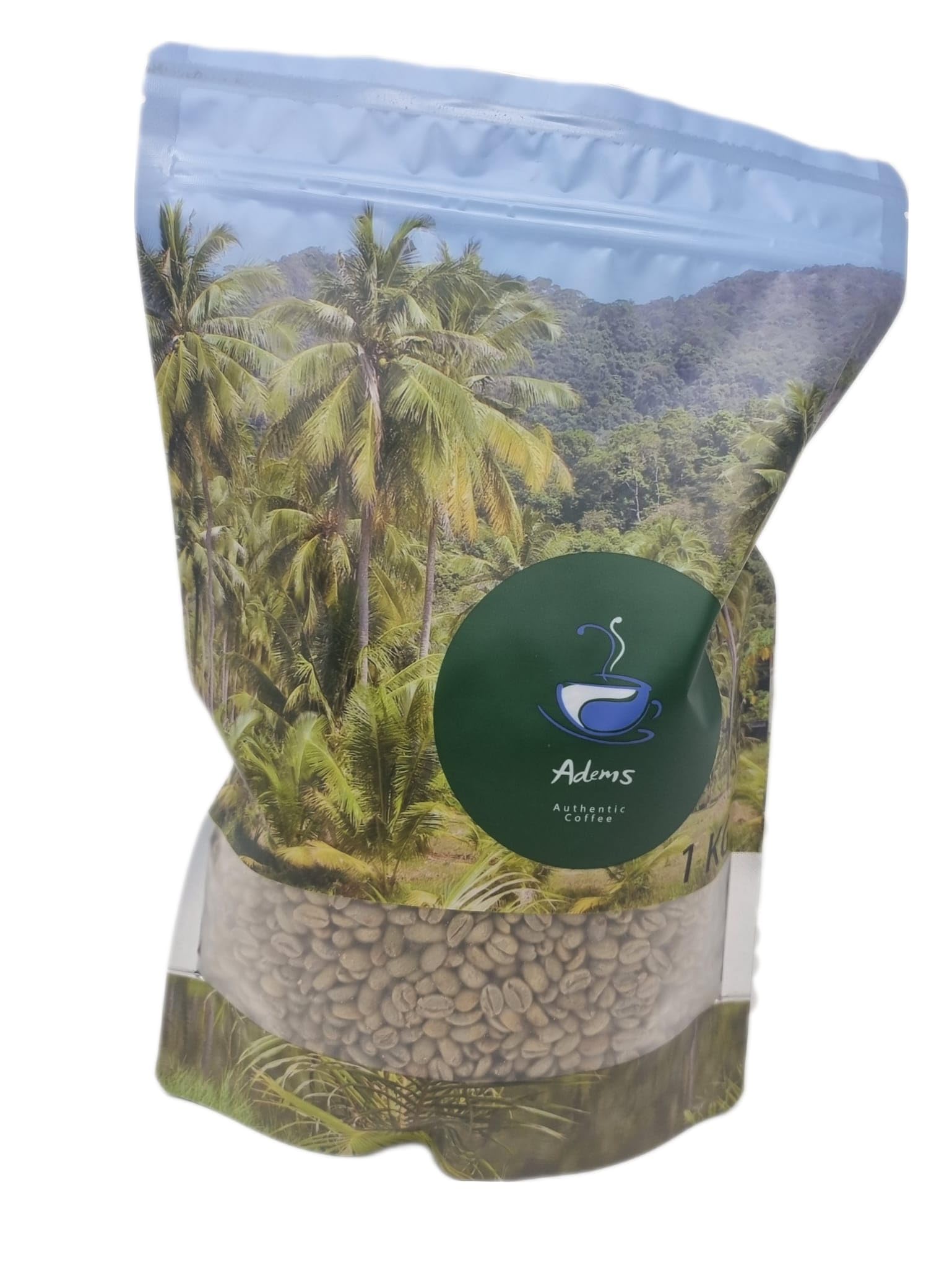 Adems Kenyan AA arabica premium coffee beans green unroasted coffee beans 1 kg (Kenyan Arabica AA)
