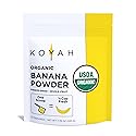 KOYAH - Organic Freeze-dried Banana Powder (1 Scoop = 1/4 Cup Fresh): 22 Servings, 220 g (7.8 oz)