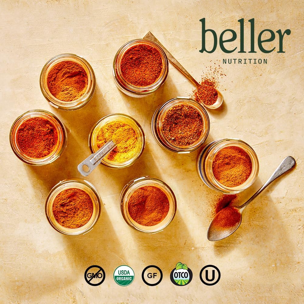 Beller Nutrition Morning Boost Organic Ceylon Cinnamon Spice Blend | 1.4 oz | Organic Ceylon Cinnamon Powder & Allspice Seasoning for Smoothies
