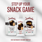JUSTIN'S Organic Dark Chocolate Peanut Butter Cups, 12 Pack (2 cups each)