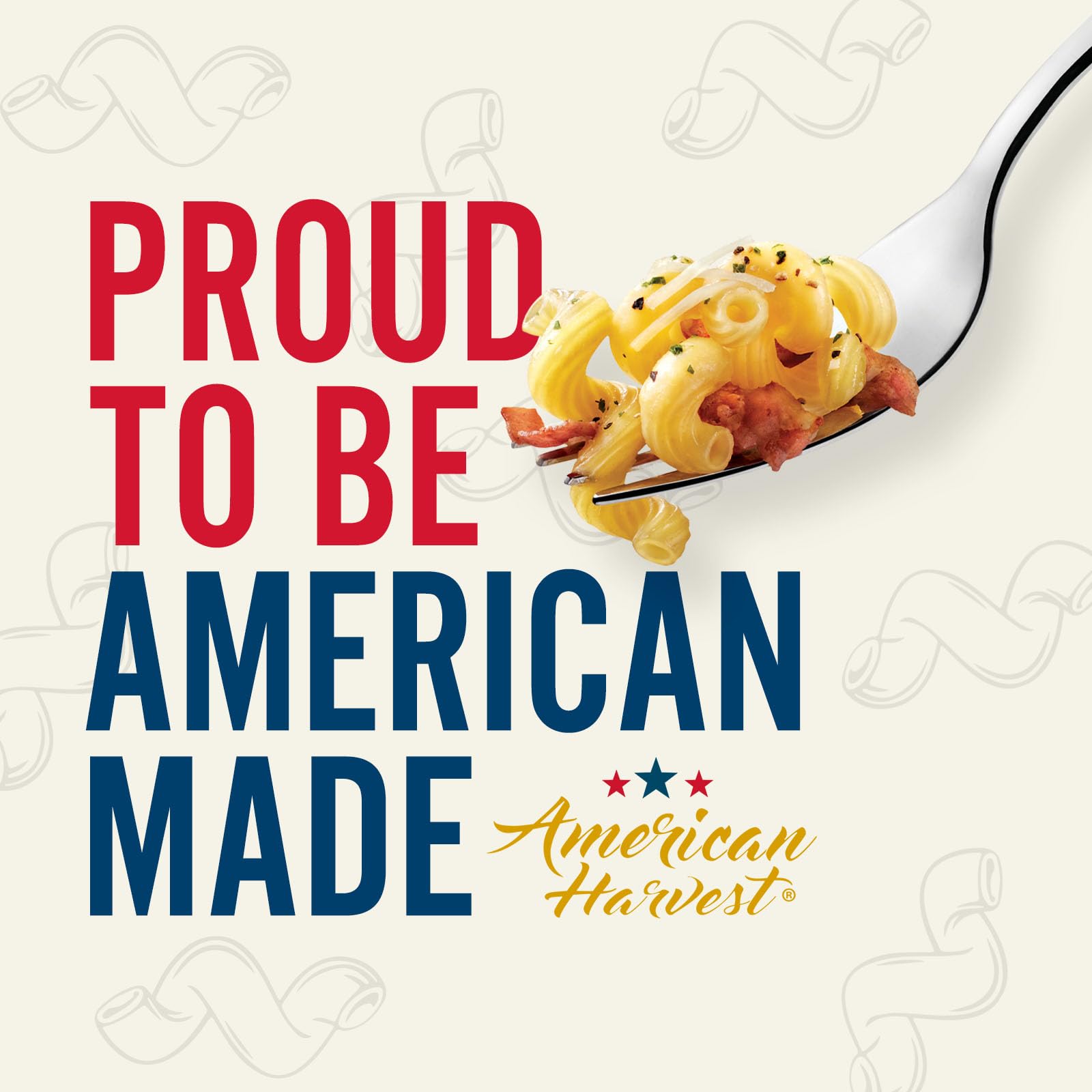 AMERICAN HARVEST, Cavatappi Pasta, Enriched Durum Wheat, 16 oz (12 Pack) | Made in America, Non-GMO, Fast-Cook, Pantry Staple | 100 Years
