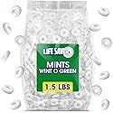 Wint O Green Hard Candy - Individually Wrapped, 1.5 Lb Bulk Bag, Refreshing Breath Mints & Classic White Candy, for Office Desk, Reception, Parties