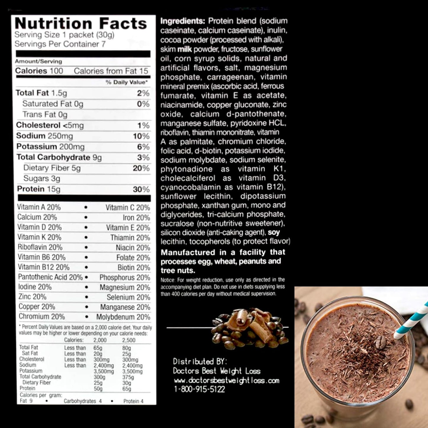 ProtiWise High Protein Shake & Pudding Mix | 15g Protein, Low Fat, Low Calorie, Low Sugar | Gluten Free KETO Diet | Meal Replacement for Hunger